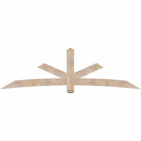 Ekena Millwork Alberta Smooth Timber Gable Bracket, Douglas Fir, 108"W x 31 1/2"H x 3 1/2"D x 5 1/2"F, 7/12 Pitch GBW108X31X0406ALB00SDF